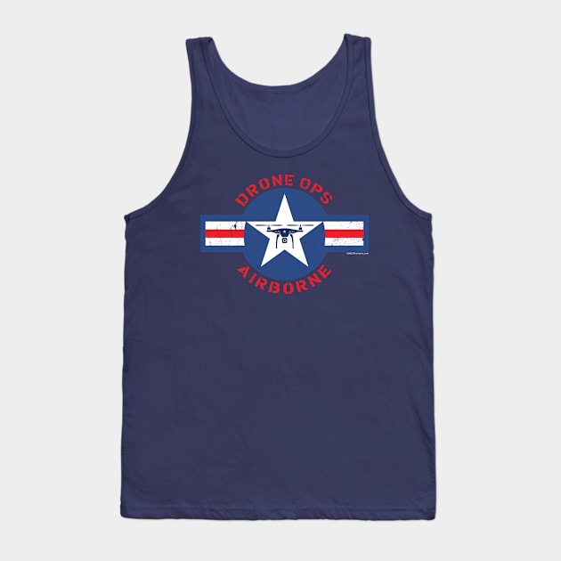 U.S. Drone Force Tank Top by Drew Blood Designs